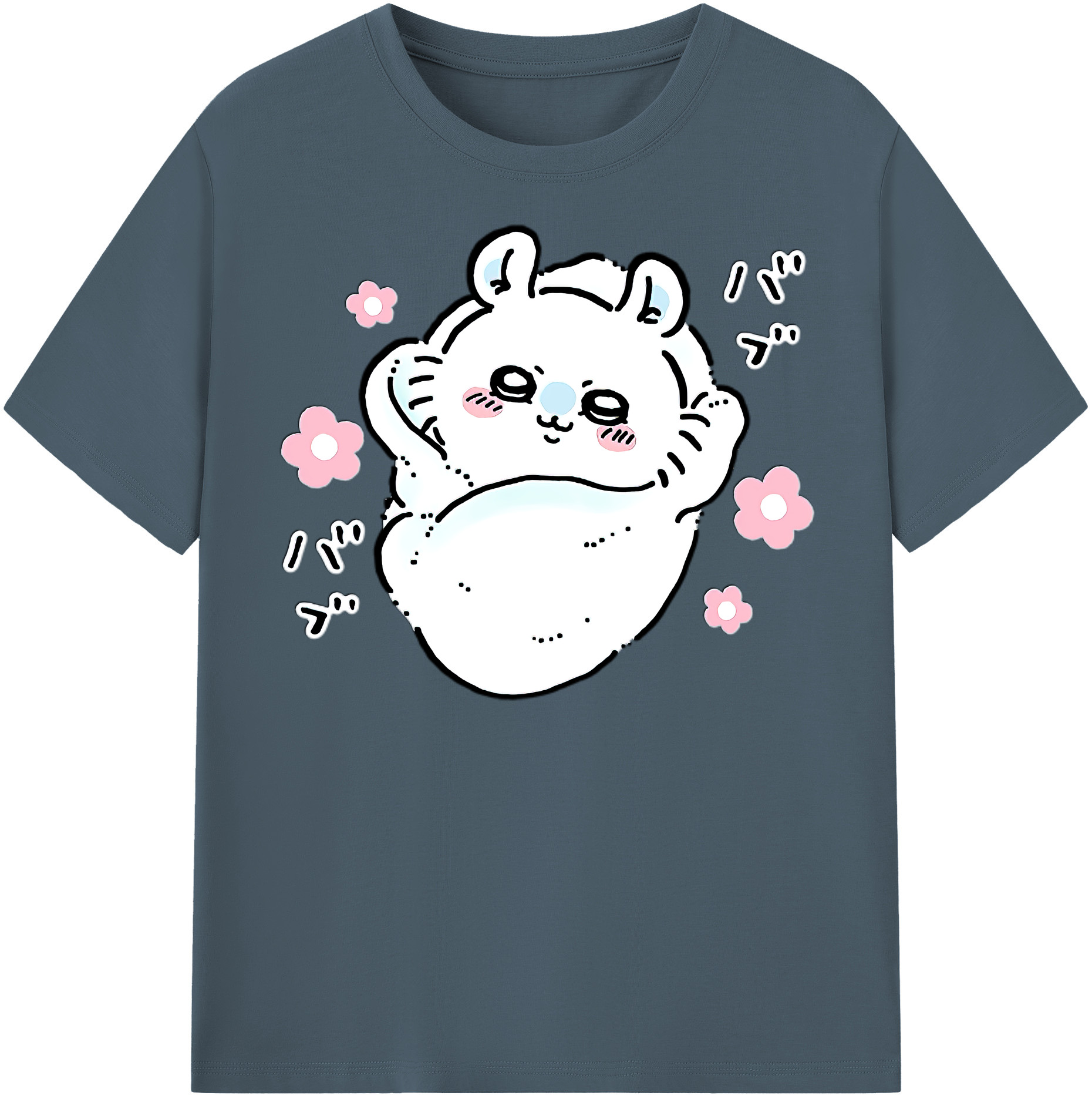 （画像用） ちいかわ モモンガ Chii-kawa Momonga 綿100％半袖Tシャツ（フロントプリント）